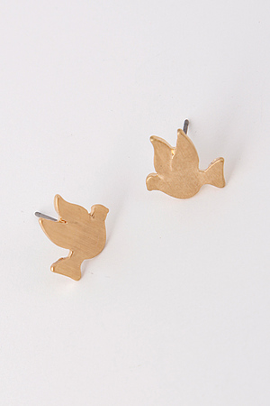 Flying Dove Shaped Stud Earring 5DBF2